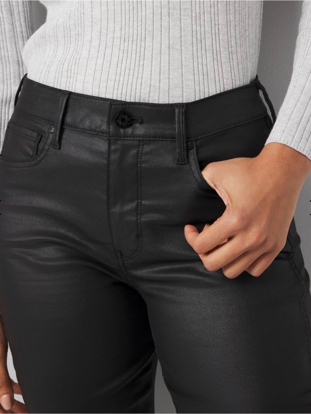 White House Black Market High-Rise Straight Black Jeans 🖤